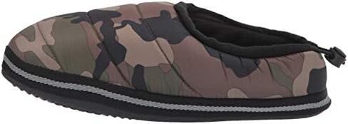 Weatherproof Men's Nylon Puffer Camping Slipper Indoor/Outdoor House Shoe with Collapsible Back in Saudi Arabia