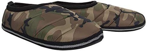 Weatherproof Men's Nylon Puffer Camping Slipper Indoor/Outdoor House Shoe with Collapsible Back in Saudi Arabia