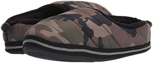 Weatherproof Men's Nylon Puffer Camping Slipper Indoor/Outdoor House Shoe with Collapsible Back in Saudi Arabia