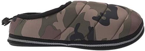 Weatherproof Men's Nylon Puffer Camping Slipper Indoor/Outdoor House Shoe with Collapsible Back in Saudi Arabia