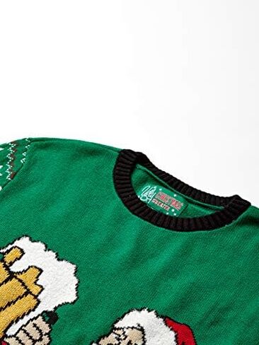 سترة رجالية من Ugly Christmas مطبوع عليها Santa Bottle Sweater in Saudi Arabia