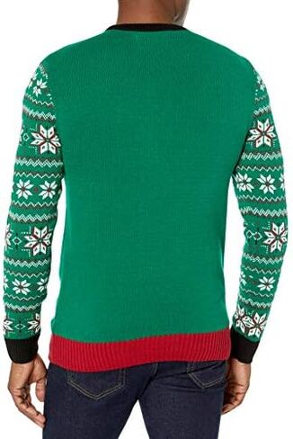 سترة رجالية من Ugly Christmas مطبوع عليها Santa Bottle Sweater in Saudi Arabia