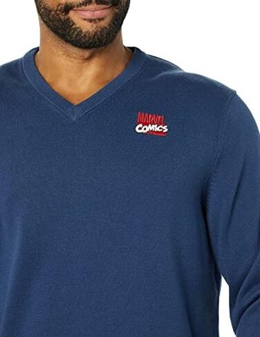 Amazon Essentials Disney | Marvel | Star Wars Men's V-Neck Sweaters in Saudi Arabia