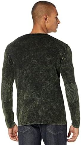 John Varvatos Men's Walter Ls Crew Neck in Marble Wash in Saudi Arabia