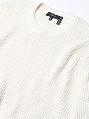 Theory Men's Cotton Textured Sweater, Phanos Crew in Saudi Arabia