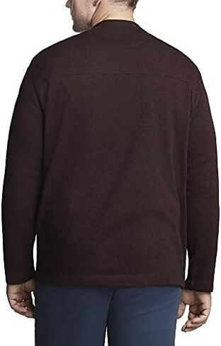 Van Heusen Men's Big and Tall Essential Long Sleeve Sweater Fleece Crewneck Pullover in Saudi Arabia