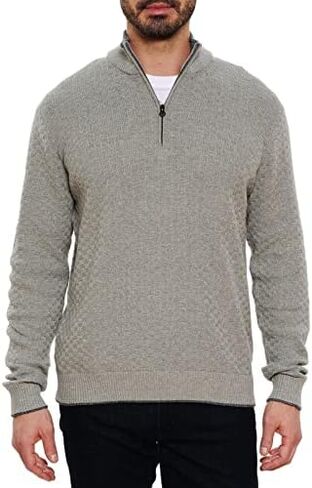 Robert Graham Hervey, Long-Sleeve Quarter-Zip Sweater for Men in Saudi Arabia