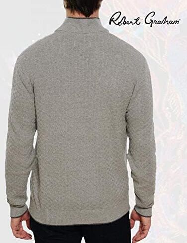 Robert Graham Hervey, Long-Sleeve Quarter-Zip Sweater for Men in Saudi Arabia
