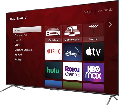 تلفزيون تي سي ال 50 بوصة فئة 4-Series 4K UHD HDR Smart Roku - 50S455 2022، أسود in Saudi Arabia