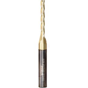 Yonico CNC End Mill Solid Carbide Spiral 3D Carving ZrN Coated Router Bit 1/8-Inch Dia. 1/4-Inch Shank 31315-SC in Kuwait