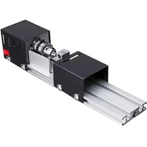 Mini Lathe Beads Polisher Machine, DC 24V 100W Mini Lathe Machine CNC Machining for Table Woodworking Wood DIY Tool Lathe Set with Power Adapter in Saudi Arabia