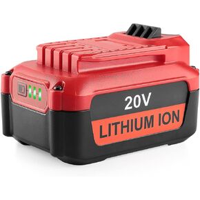 استبدال حزم بطارية Powilling CMCB205 6.0Ah 20V للحرفي V20 MAX بطارية ليثيوم أيون CMCB204 CMCB202 CMCB201 شاحن سريع CMCB104 أداة طاقة لاسلكية (فقط لسلسلة Craftsman 20V Max V20) in Kuwait