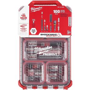 Milwaukee Shockwave 100pcs Impact Driver Bit Set Packout in Kuwait