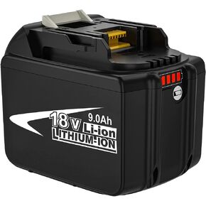 GERIT BATT [Upgraded to 9.0Ah] 18V BL1890B Replacemet Lithium-ion Battery Compatible with Makita 18 Volt Battery BL1890 BL1860 BL1830 BL1840 BL1850 BL1850B Cordless Power Tools in Kuwait