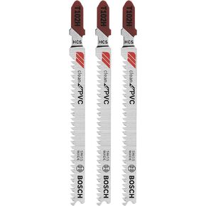BOSCH T102H 3-Piece 3 In. 10 TPI Clean for PVC High Carbon Steel Jig Saw Blades in Saudi Arabia