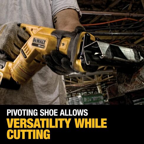DEWALT DCS387D1 20V MAX Lithium Ion Compact Reciprocating Saw Kit (2 Amp) with DEWALT DWA4101 Bi-Metal 2X Reciprocating Saw Blade Set, 8-Piece in Saudi Arabia