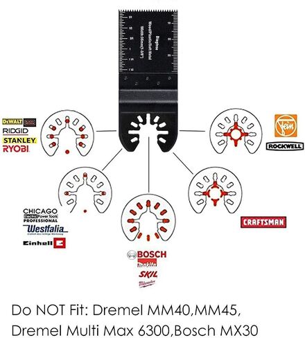 Diagtree 50 Pcs Wood Universal Quick Release Oscillating Saw Blades (50 Pack) in Saudi Arabia