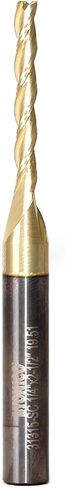 Yonico CNC End Mill الصلبة كربيد دوامة 3D نحت ZrN المغلفة راوتر بت 1/8 بوصة ضياء. ساق 1/4 بوصة 31315-SC in Saudi Arabia
