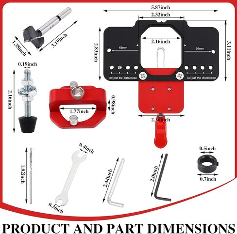 35mm Concealed Door Hinge Jig Woodworking Drilling Hole Puncher Hinge Aluminum Alloy Door Hinge Template Dowel Accurate Locking Cabinet Hinge Jig for Woodworking Household Installation in Saudi Arabia