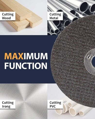 25Pack 3 inch Cut Off Wheels 3/8'' Arbor Cutting Disc Cutting All Ferrous Metals and Stainless Steel for Angle Die Grinder in Saudi Arabia