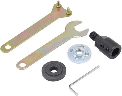 1 set Angle Grinder Chuck Kit Motor Shaft Coupler M10-5/8/10/12mm Sleeve Saw Blade Coupling Saw Chuck Adapter(5mm) in Saudi Arabia