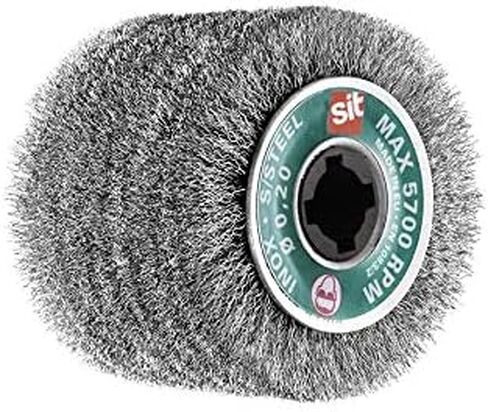SIT Tecnospazole 1372 فرشاة لصنفرة الأسلاك المتموجة من الفولاذ المقاوم للصدأ RSF شريط فرشاة 70 مم -Flex-Ø: 100 مم in Kuwait