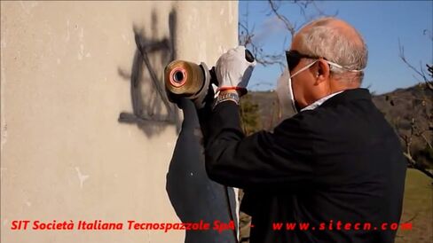 SIT Tecnospazole 1372 فرشاة لصنفرة الأسلاك المتموجة من الفولاذ المقاوم للصدأ RSF شريط فرشاة 70 مم -Flex-Ø: 100 مم in Kuwait