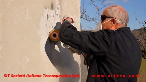 SIT Tecnospazole 1372 فرشاة لصنفرة الأسلاك المتموجة من الفولاذ المقاوم للصدأ RSF شريط فرشاة 70 مم -Flex-Ø: 100 مم in Kuwait