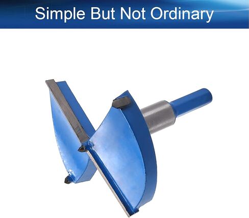 Auniwaig Forstner Drill Bits, 85mm Dia Wood Hole Saw, Auger Opener Cemented Carbide, 80mm Length Woodworking Hinge Hole Drilling Boring Bit Cutter, Hex Shank, Blue, 1 Pcs in Saudi Arabia