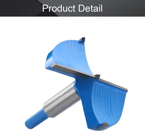 Auniwaig Forstner Drill Bits, 85mm Dia Wood Hole Saw, Auger Opener Cemented Carbide, 80mm Length Woodworking Hinge Hole Drilling Boring Bit Cutter, Hex Shank, Blue, 1 Pcs in Saudi Arabia