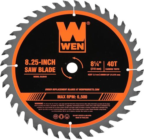 WEN BL0840 8.25-Inch 40-Tooth Carbide-Tipped Circular Saw Blade in Saudi Arabia