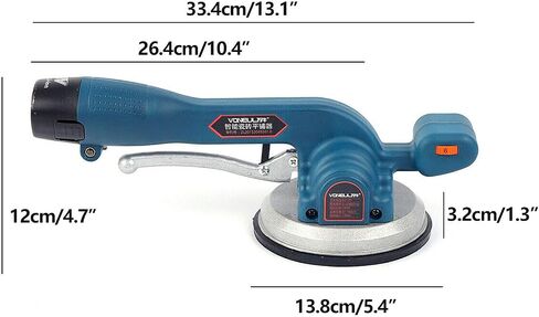 Hand-Held Tile Tiler Machine Portable Tile Vibrator Tile Installation Suction Cup Tile Automatic Leveling Machine (Aluminum Suction Cup/One Battery) in Saudi Arabia