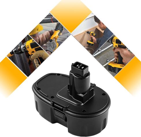 2 Pack 3.6Ah Ni-Mh DC9098 DC9098 DC9096 18 Volt Replacement Battery Compatible with Dewalt 18V Battery DW9096 DW9098 DW9099 DE9095 DE9098 DE9091 in Saudi Arabia