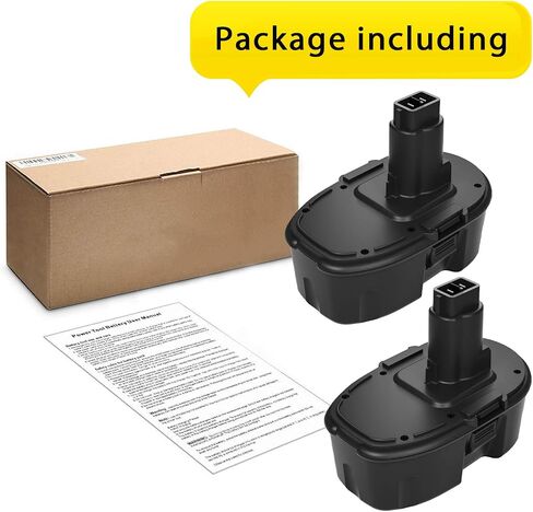 2 Pack 3.6Ah Ni-Mh DC9098 DC9098 DC9096 18 Volt Replacement Battery Compatible with Dewalt 18V Battery DW9096 DW9098 DW9099 DE9095 DE9098 DE9091 in Saudi Arabia
