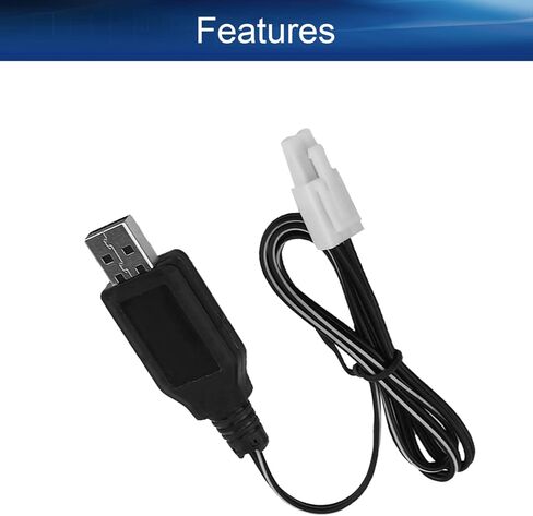 Heyiarbeit EL-2P كابل شحن USB عكسي لسيارة RC 4.8 فولت 250 مللي أمبير Ni-MH Ni-CD بطارية 1 قطعة in Kuwait