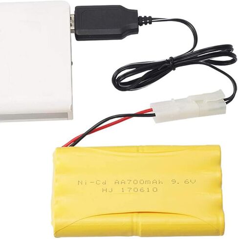 Heyiarbeit EL-2P كابل شحن USB عكسي لسيارة RC 4.8 فولت 250 مللي أمبير Ni-MH Ni-CD بطارية 1 قطعة in Kuwait