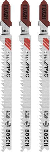 BOSCH T102H 3-Piece 3 In. 10 TPI Clean for PVC High Carbon Steel Jig Saw Blades in Saudi Arabia