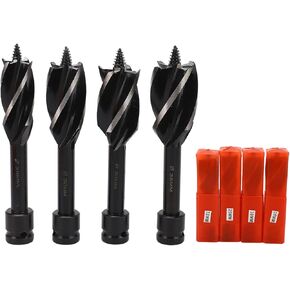 مجموعة لقمة مثقاب 4 قطع لقمة مثقاب خشبية 4 فلوت ساق سداسية قابلة للفصل لقمة مثقاب خشبية فعالة مجموعة لقمة مثقاب in Kuwait