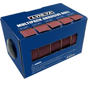 Boxed Assorted Sandpaper Rolls, 1 Inch x 19.7 Feet Emery Cloth Roll 6 Grits Abrasive Paper with Dispenser for Woodworking, Furniture Repair, Metal Polishing, 80/150/240/320/400/600 in Saudi Arabia