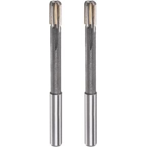 HARFINGTON 2pcs Chucking Reamers 8mm H7 C1/K30 Carbide Tip Precision Straight Flutes Round Shank Lathe Machine Milling Cutters