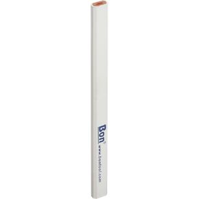 Bon Tool Bon 14-859 7-Inch Carpenter Pencil, Red Medium Lead with White Casing, 12-Pack