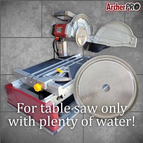 Archer PRO 6" x 3/8" Bullnose Tile Blades, Diamond Profile Wheels for Tile Cutting, Grinding, profiling. for Wet Tile Saw only. in Saudi Arabia