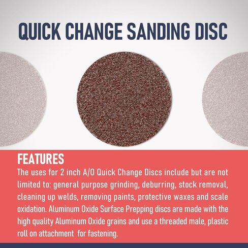 أقراص صنفرة سريعة التغيير مقاس 2 بوصة من RENOTEC، مطلية بأكسيد الألومنيوم، 30 قطعة، لطاحونة القالب الزاوية، لصنفرة وطحن وتلميع الأعمال الخشبية in Kuwait