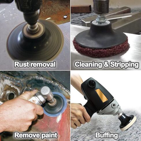 2-Pack 3" Disc Pad Holder Shank for Polishing, Sanding, Surface Preparation, 1/4" Shank in Saudi Arabia