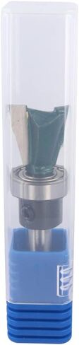 Mesee Dovetail Joint Bearing Router Bit، 1/4 بوصة شانك من الدرجة الصناعية تتوافق مع أدوات قطع الطحن الخشبية لصنع أدراج خزانة الأثاث - قطر القطع 5/8 بوصة in Saudi Arabia