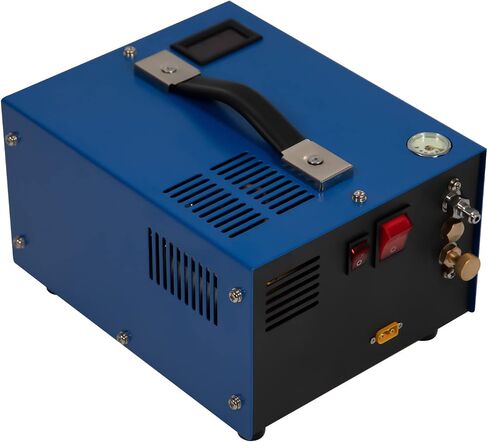 ضاغط هواء PCP محمول، مضخة ضاغط هواء كهربائية، مسدس هواء محمول خالي من الزيت/الماء 110 فولت ومضخة خزان غوص سكوبا مع محول طاقة وفلتر رطوبة الزيت لملء خزان PCP in Kuwait
