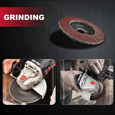 P.I.T. 20V Cordless Angle Grinder, 4 1/2 in. Power Angle Grinder 7/8 in.Arbor with 4.0 Ah Lithium-ion Battery and Charger, Diamond Cutting Wheel and Flap Discs in Kuwait