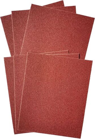 ورق صنفرة من أكسيد الألومنيوم الفاخر بحبيبات 80 مقاس 4-1/2 بوصة × 5-1/2 بوصة (48 ورقة) بواسطة X1 Abrasives in Kuwait