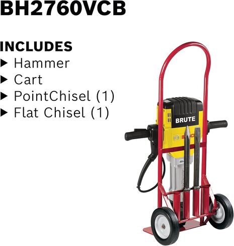 BOSCH BH2760VCB 120-Volt 1-1/8 Brute Breaker Hammer with Basic Cart , Blue in Saudi Arabia