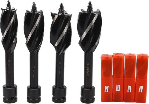 مجموعة لقمة مثقاب 4 قطع لقمة مثقاب خشبية 4 فلوت ساق سداسية قابلة للفصل لقمة مثقاب خشبية فعالة مجموعة لقمة مثقاب in Kuwait